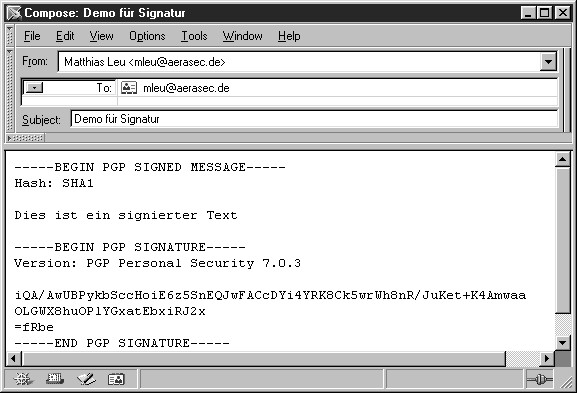 Abb.5: Signierte E-Mail